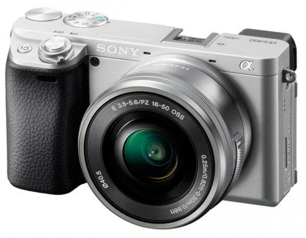 Фотоаппарат Sony Alpha ILCE-6400 Kit E PZ 16–50 мм F3.5–5.6 OSS Silver