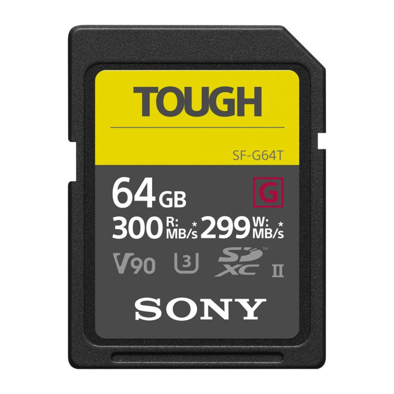 Карта памяти Sony SF-G64T TOUGH UHS-II U3 V90 SDXC 64GB