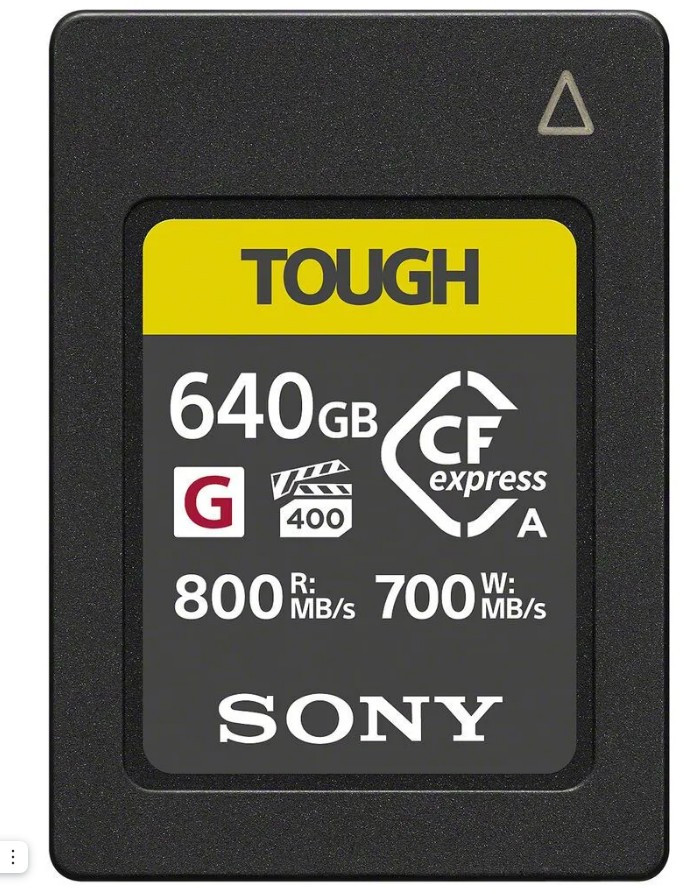 Карта памяти Sony CFexpress Type A 640GB Tough R800/W700 (CEAG640T)